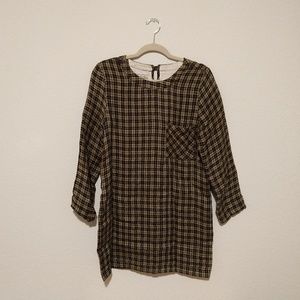 Ace & Jig fall tee shift dress in mini check